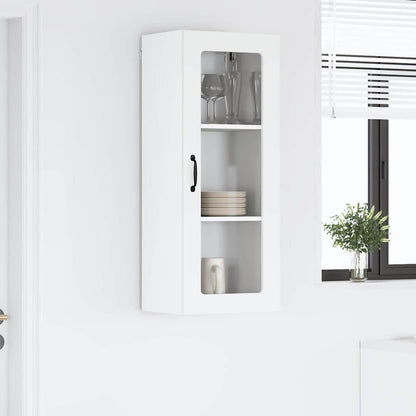 Mobile in vetro da parete LUCCA Bianco 40 x 31 x 100 cm | homemem39