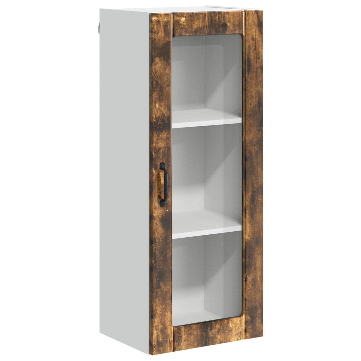 Mobile in vetro da parete LUCCA Rovere Fumo 40 x 31 x 100 cm - homemem39