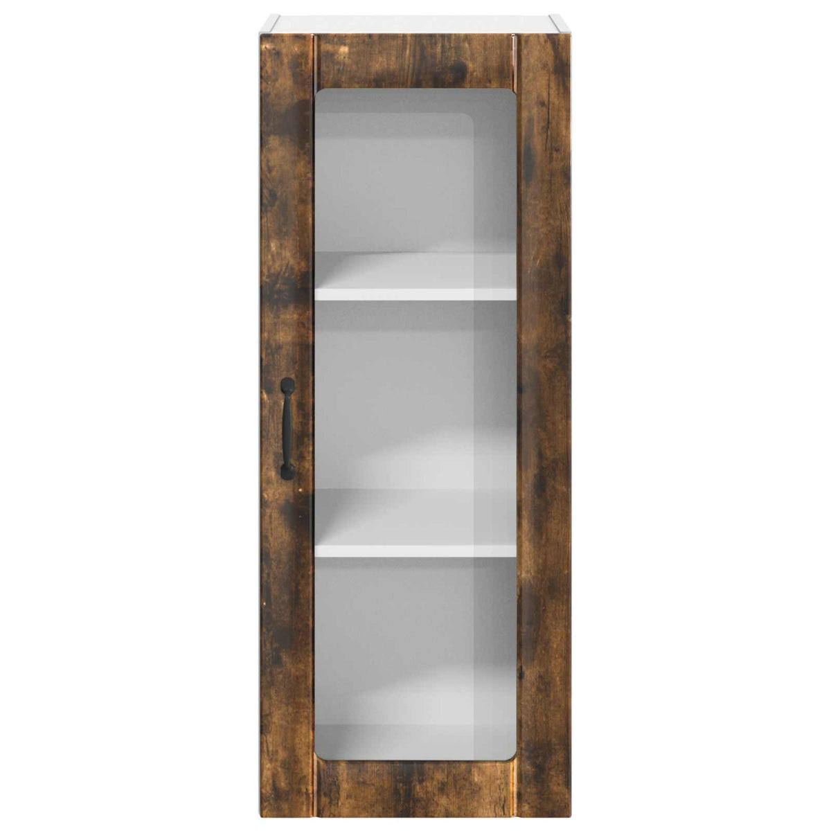 Mobile in vetro da parete LUCCA Rovere Fumo 40 x 31 x 100 cm - homemem39
