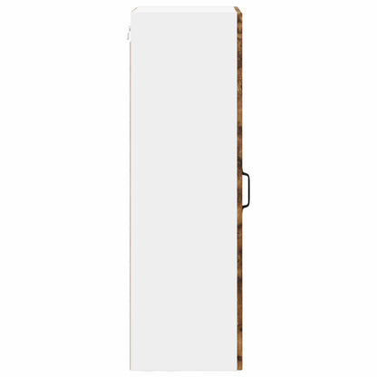 Mobile in vetro da parete LUCCA Rovere Fumo 40 x 31 x 100 cm - homemem39