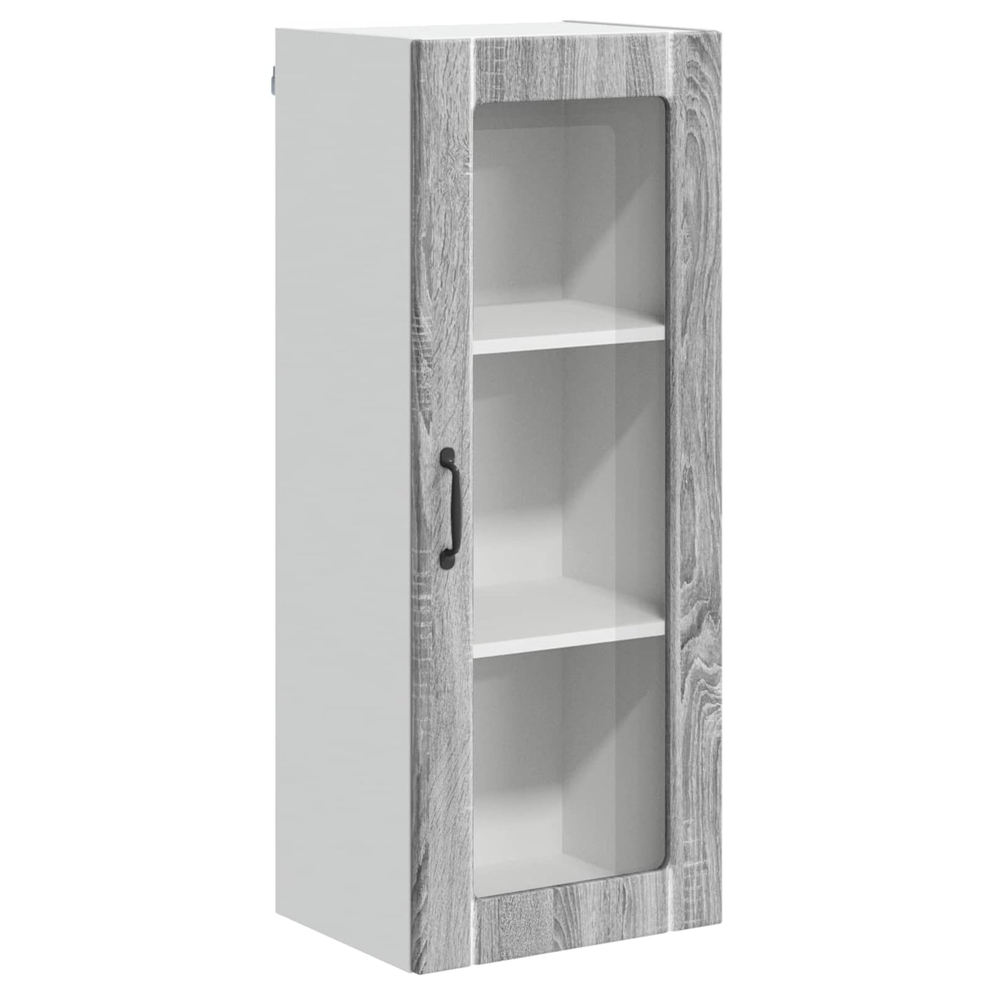 Mobile in vetro da parete LUCCA Grigio Sonoma 40 x 31 x 100 cm | homemem39