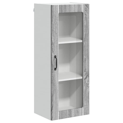 Mobile in vetro da parete LUCCA Grigio Sonoma 40 x 31 x 100 cm | homemem39