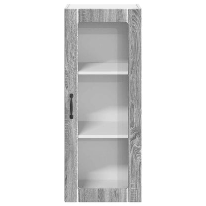 Mobile in vetro da parete LUCCA Grigio Sonoma 40 x 31 x 100 cm | homemem39
