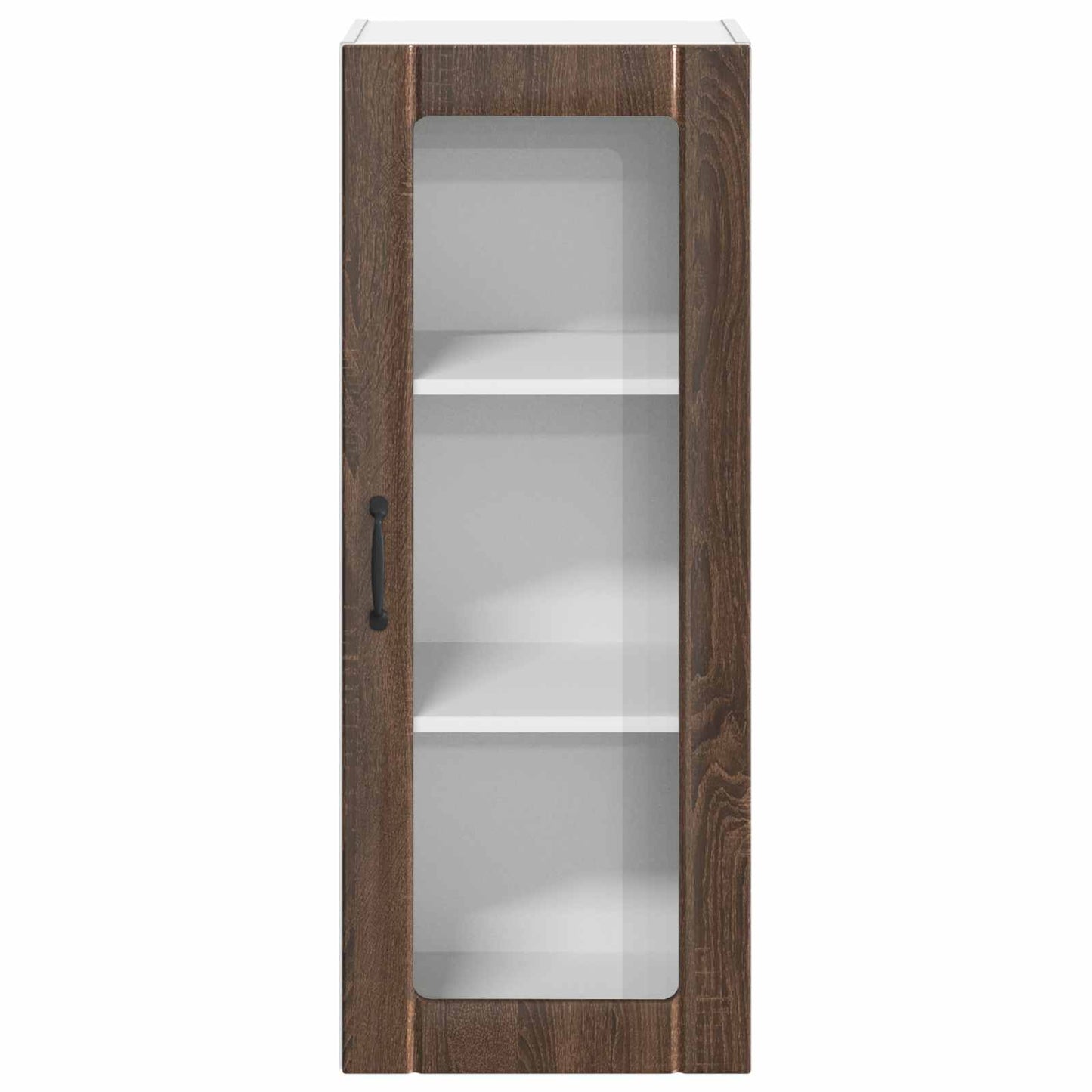 Mobile in vetro da parete LUCCA Rovere Marrone 40 x 31 x 100 cm | homemem39