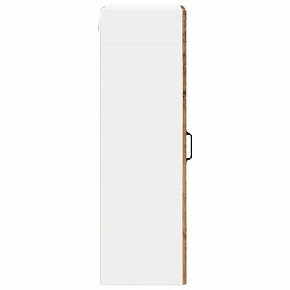 Mobile in vetro da parete LUCCA Legno antico 40 x 31 x 100 cm | homemem39