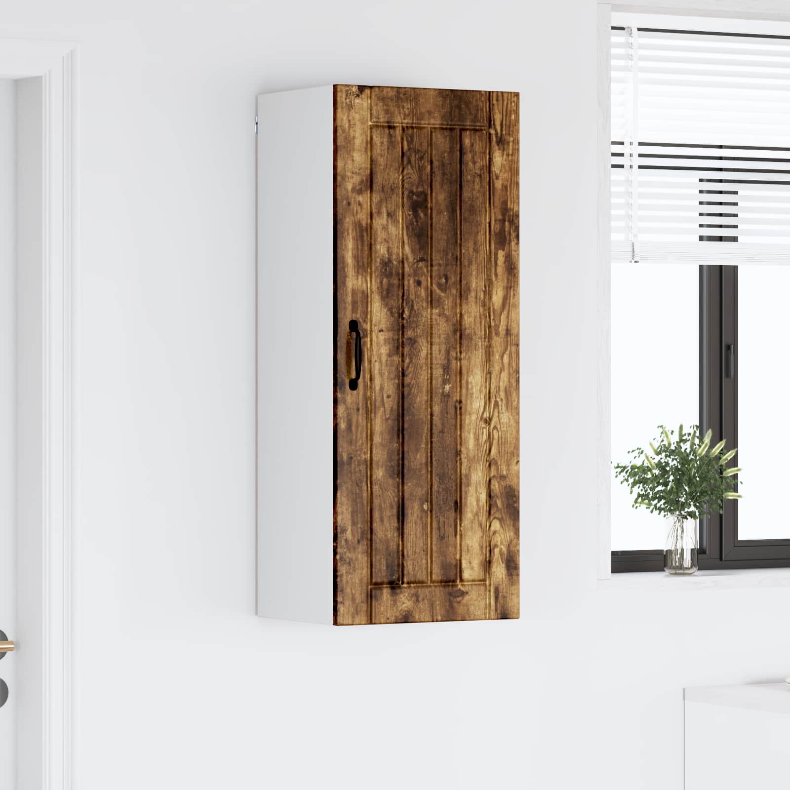 Armadietto a muro LUCCA Rovere Fumo 40 x 31 x 100 cm | homemem39