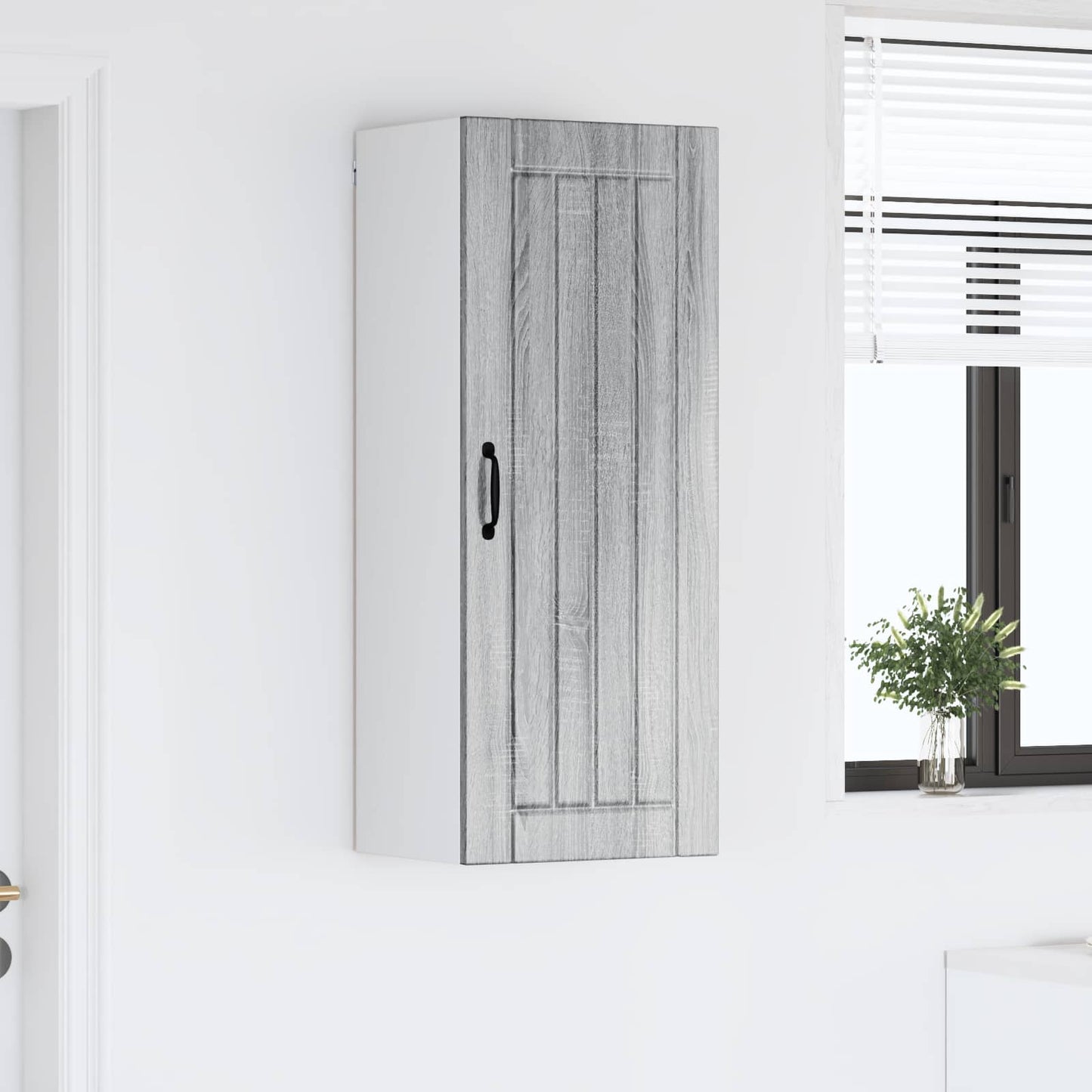Armadietto a muro LUCCA Grigio Sonoma 40 x 31 x 100 cm | homemem39
