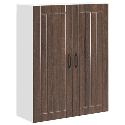Armadietto a muro LUCCA Rovere Marrone 80 x 31 x 100 cm