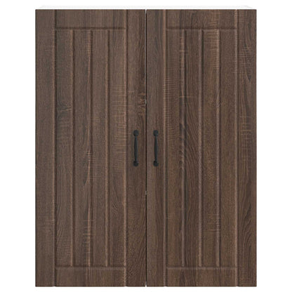 Armadietto a muro LUCCA Rovere Marrone 80 x 31 x 100 cm