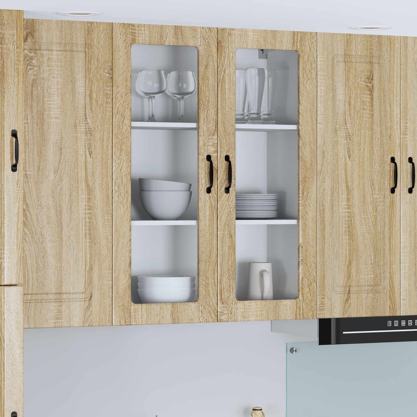 Pensile cucina con porta Lucca Rovere Sonoma 80 x 31 x 100 cm | homemem39