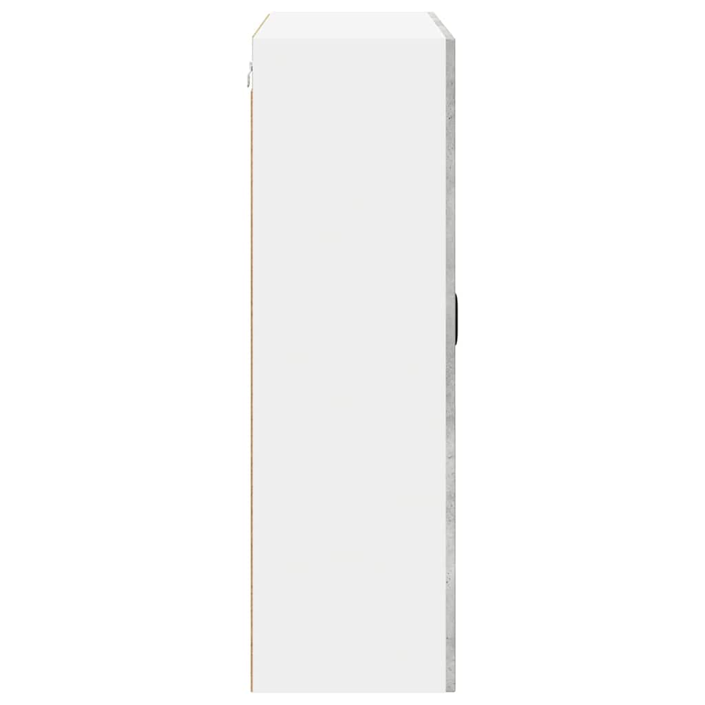 Mobile in vetro da parete LUCCA Grigio Cemento 80 x 31 x 100 cm