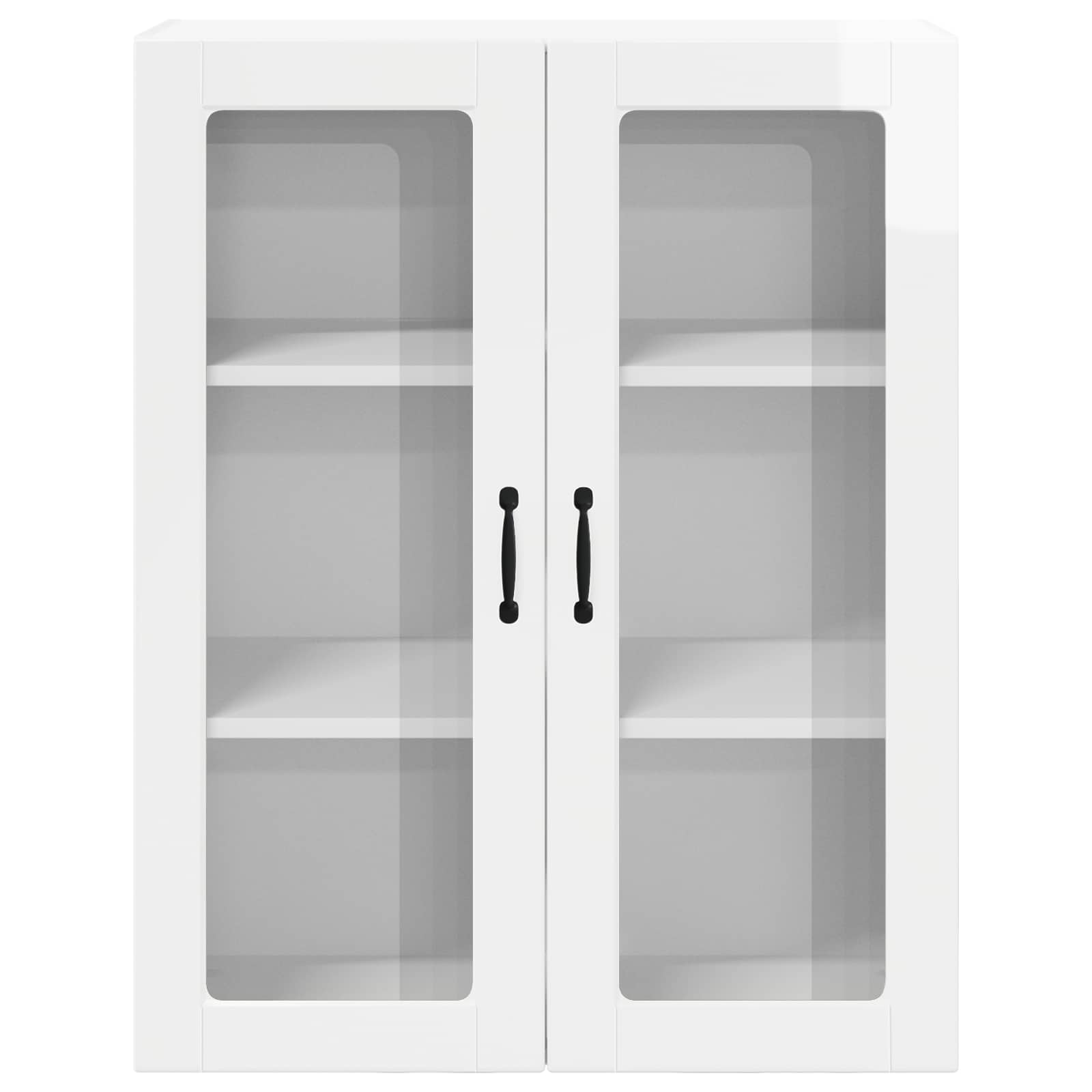 Pensile cucina con porta Lucca Bianco Lucido 80 x 31 x 100 cm | homemem39