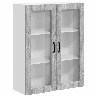 Pensile cucina con porta Lucca Grigio Sonoma 80 x 31 x 100 cm | homemem39