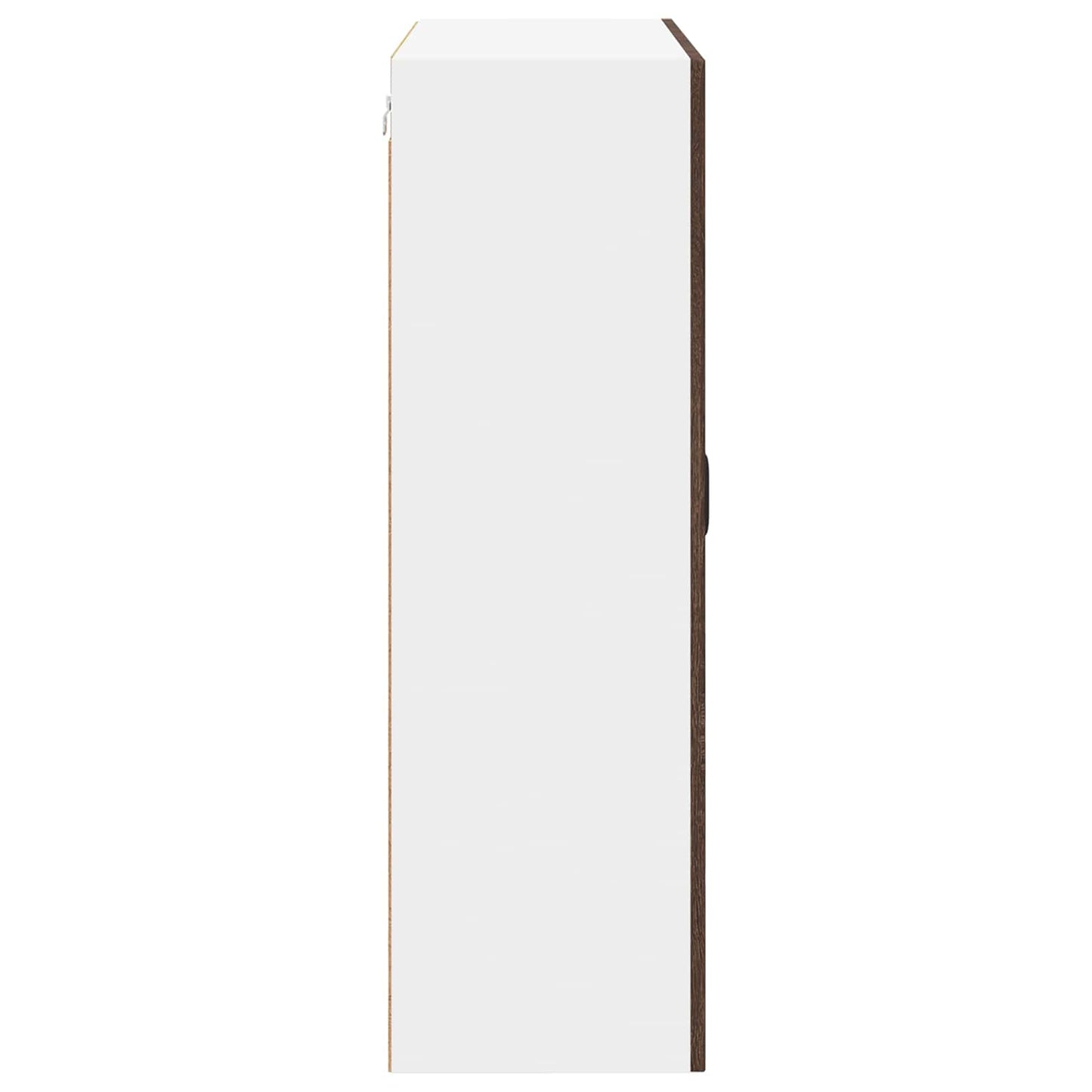 Mobile in vetro da parete LUCCA Rovere Marrone 80 x 31 x 100 cm
