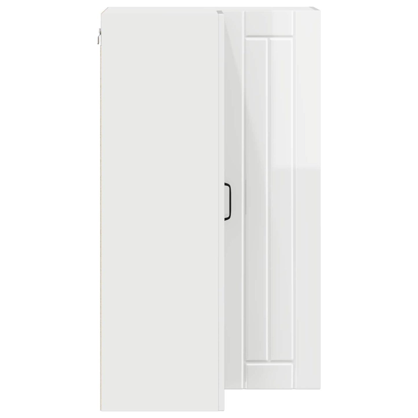 Mobile angolare per parete LUCCA Bianco Lucido 57 x 57 x 100 cm