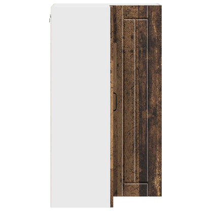 Mobile angolare per parete LUCCA Legno antico 57 x 57 x 100 cm