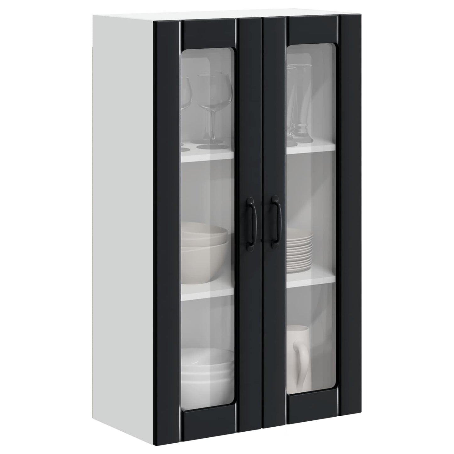Pensile cucina Lucca Nero 60 x 31 x 100 cm Legno ingegnerizzato | homemem39