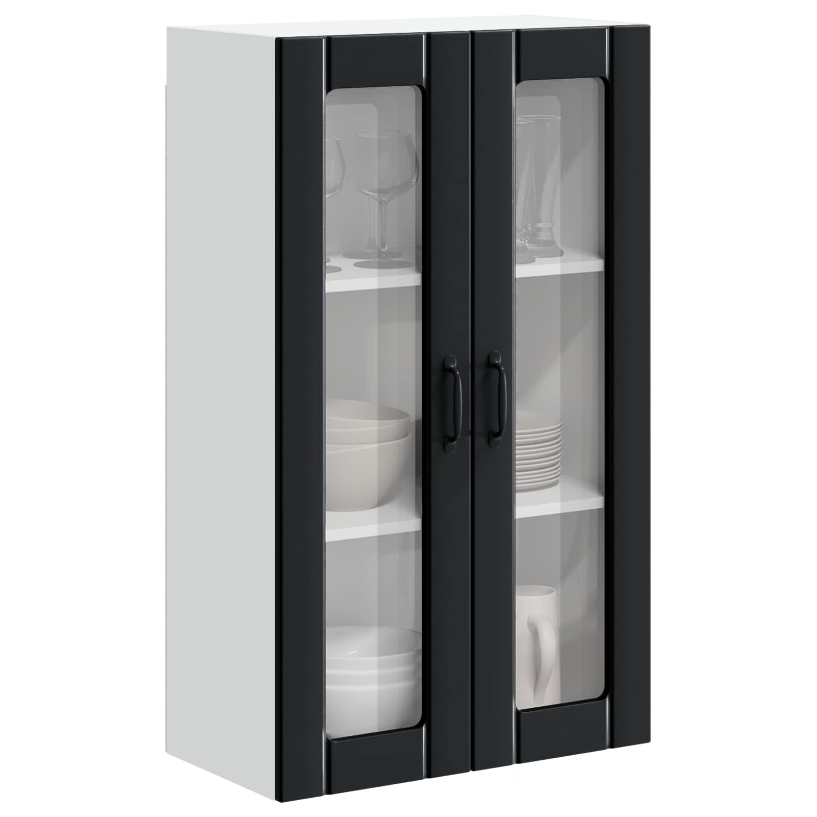 Pensile cucina Lucca Nero 60 x 31 x 100 cm Legno ingegnerizzato | homemem39