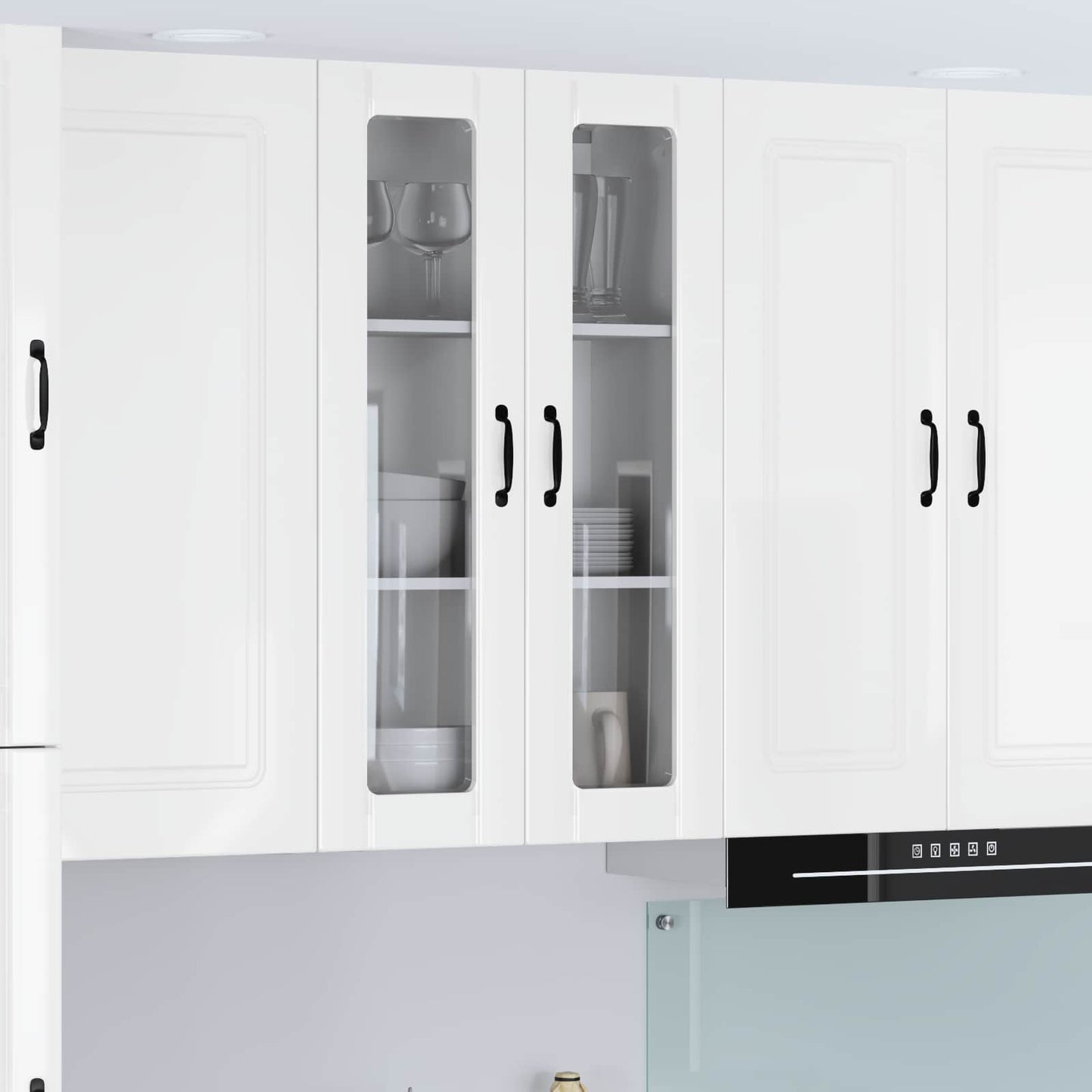 Pensile cucina con porta Lucca Bianco Lucido 60 x 31 x 100 cm | homemem39