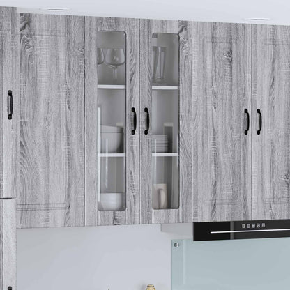 Pensile cucina con porta Lucca Grigio Sonoma 60 x 31 x 100 cm | homemem39
