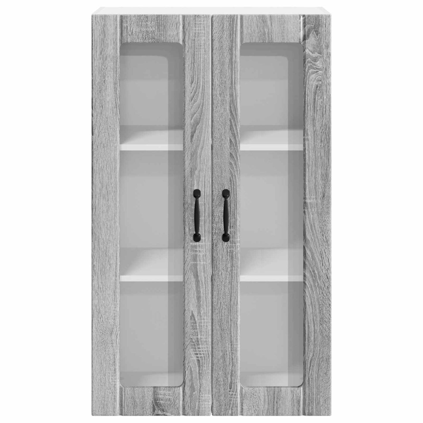 Mobile in vetro da parete LUCCA Grigio Sonoma 60 x 31 x 100 cm