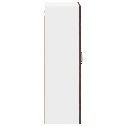 Mobile in vetro da parete LUCCA Rovere Marrone 60 x 31 x 100 cm