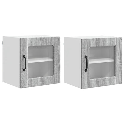 Pannello lavastoviglie 2 pcs Grigio Sonoma 40 x 31 x 40 cm | homemem39