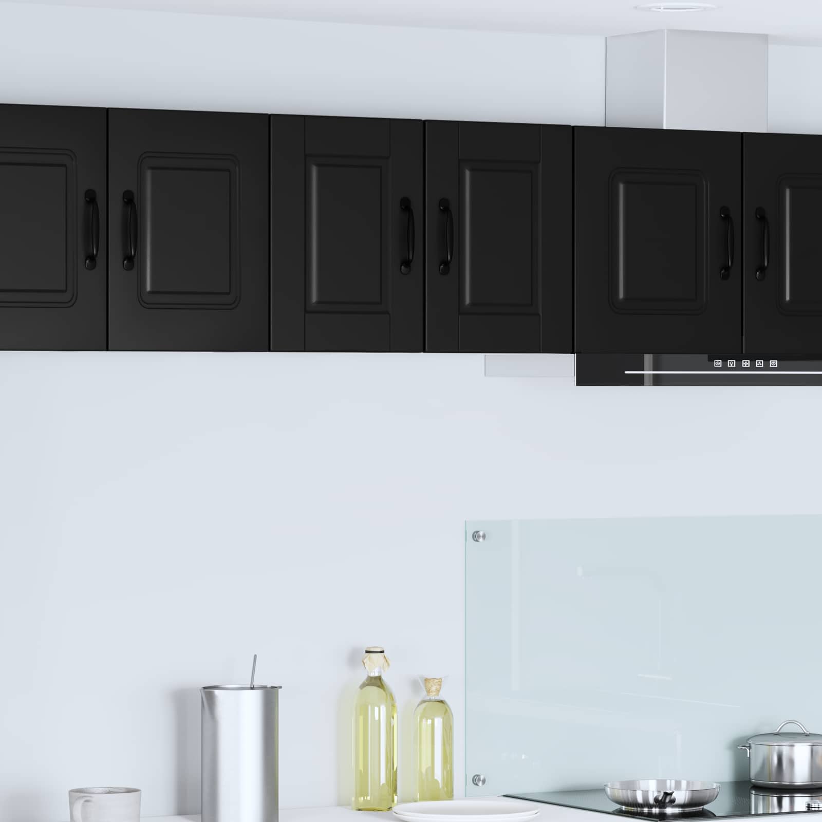 Pannello lavastoviglie con porta 2 pcs Nero 30 x 31 x 40 cm | homemem39