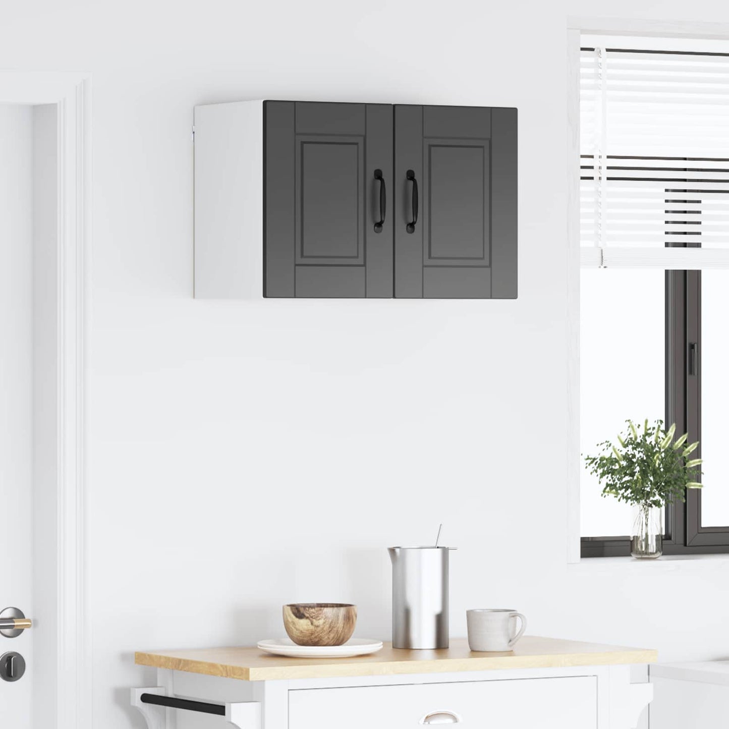 Pannello lavastoviglie con porta 2 pcs Nero 30 x 31 x 40 cm | homemem39