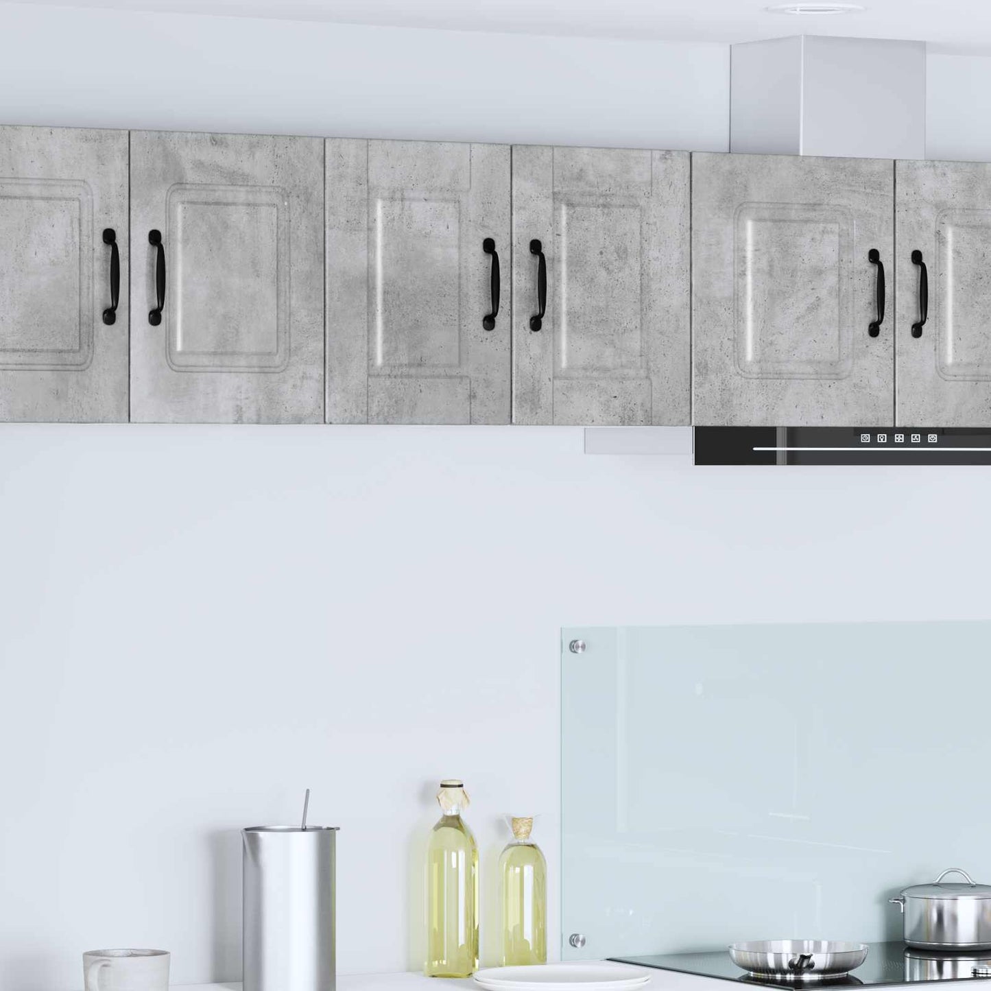 Armadietto a muro PORTO 2 pcs Grigio cemento 30 x 31 x 40 cm