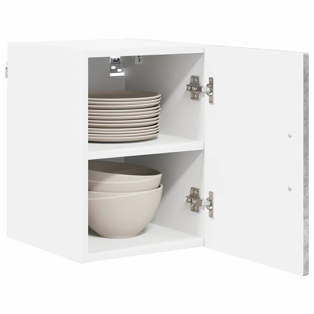 Armadietto a muro PORTO 2 pcs Grigio cemento 30 x 31 x 40 cm