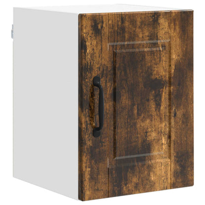 Armadietto a muro PORTO 2 pz Rovere fumé Legno ingegnerizzato