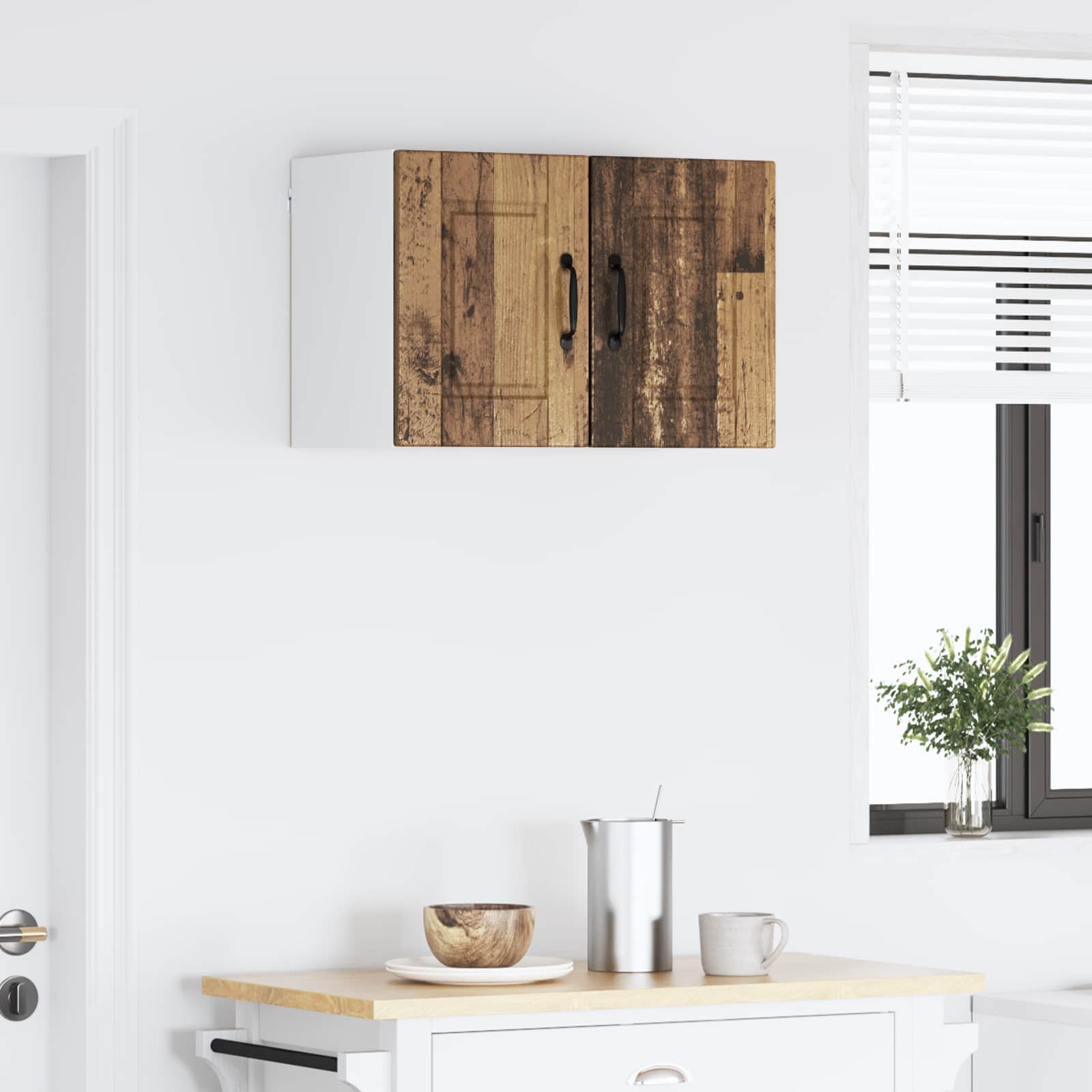 Armadietto a muro PORTO 2 pcs Legno vecchio 30 x 31 x 40 cm | homemem39