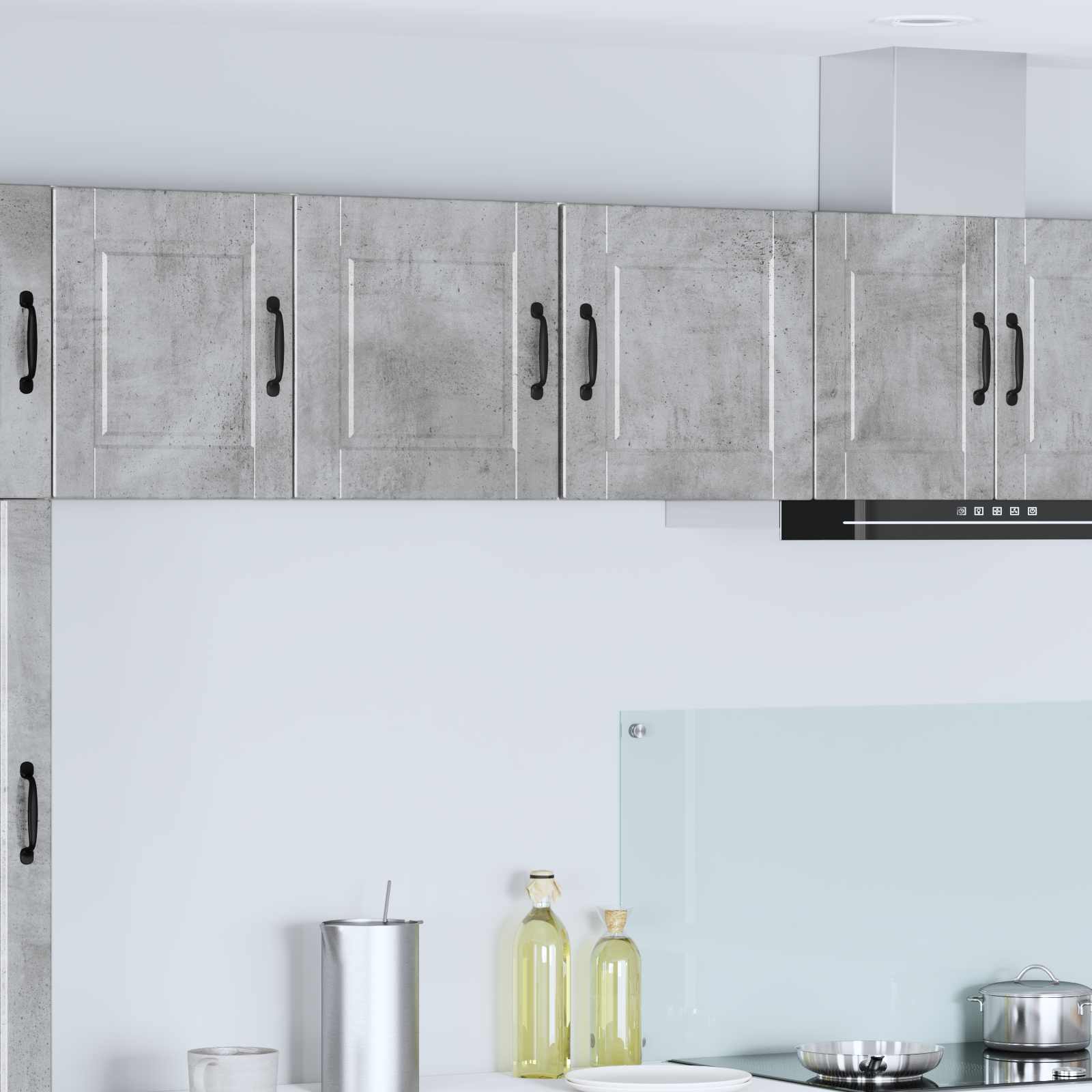 Armadietto a muro PORTO Grigio cemento 40 x 31 x 40 cm | homemem39