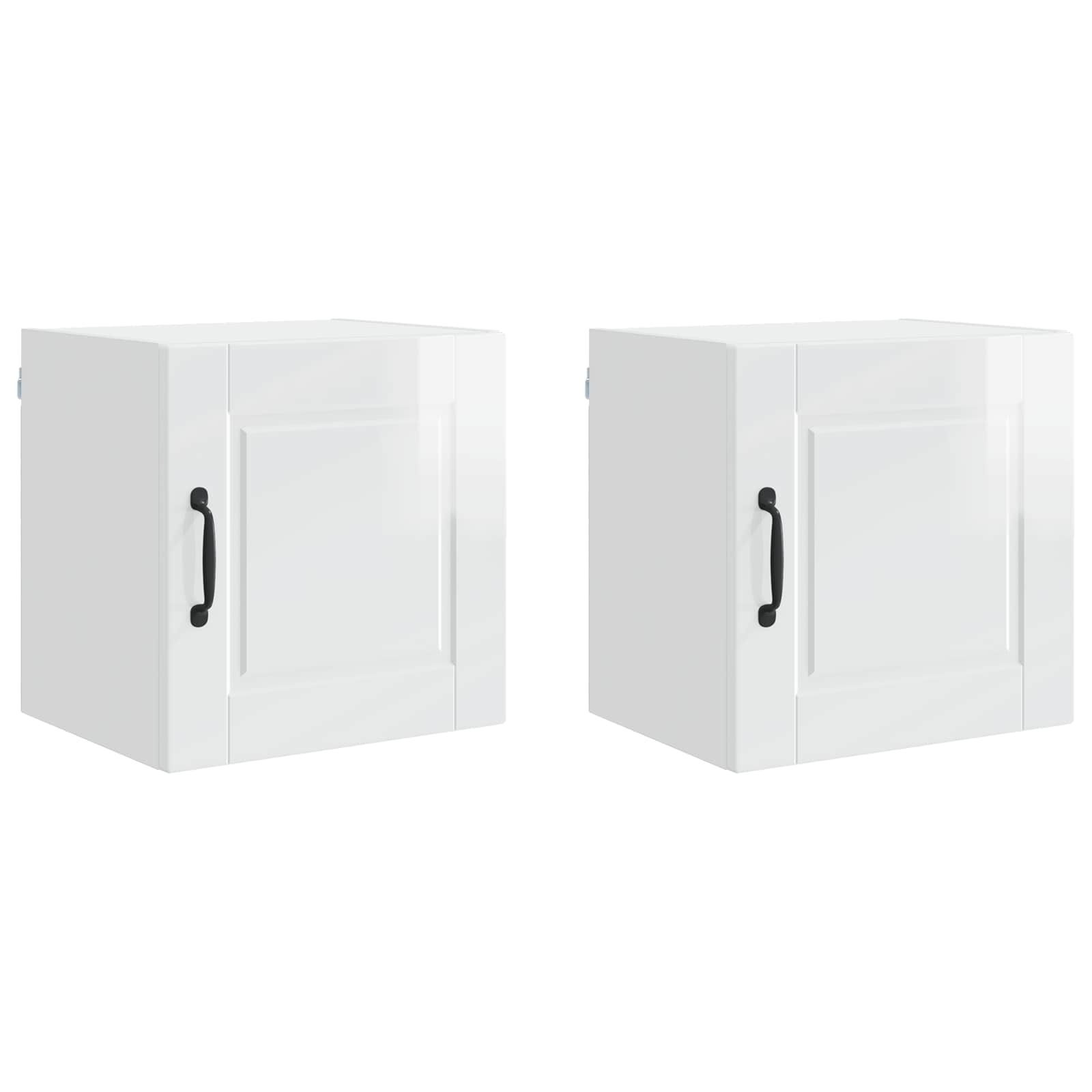 Armadietto a muro PORTO 2 pcs Bianco Lucido 40 x 31 x 40 cm | homemem39