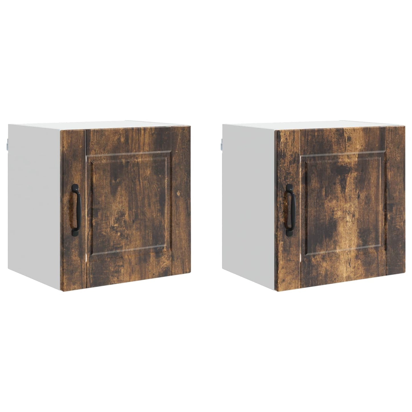 Armadietto a muro PORTO 2 pcs Rovere fumé 40 x 31 x 40 cm | homemem39