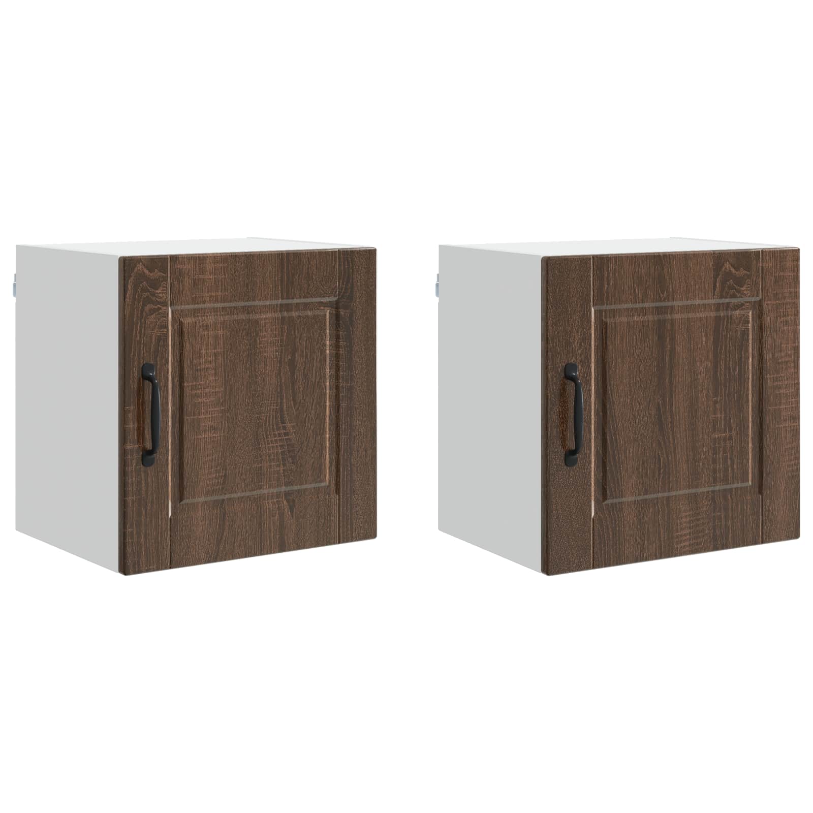 Armadietto a muro PORTO 2 pcs Rovere Marrone 40 x 31 x 40 cm | homemem39