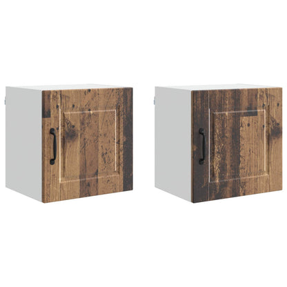 Armadietto a muro PORTO 2 pcs Legno vecchio 40 x 31 x 40 cm | homemem39