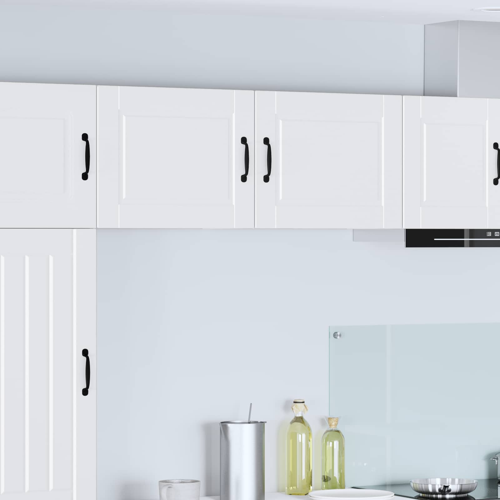Armadietto a muro PORTO 2 pcs Bianco 50 x 31 x 40 cm | homemem39
