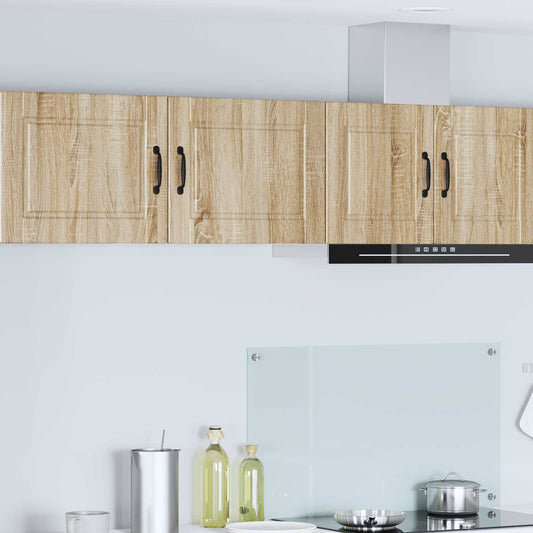 Armadietto a muro PORTO 2 pz Rovere Sonoma Legno ingegnerizzato