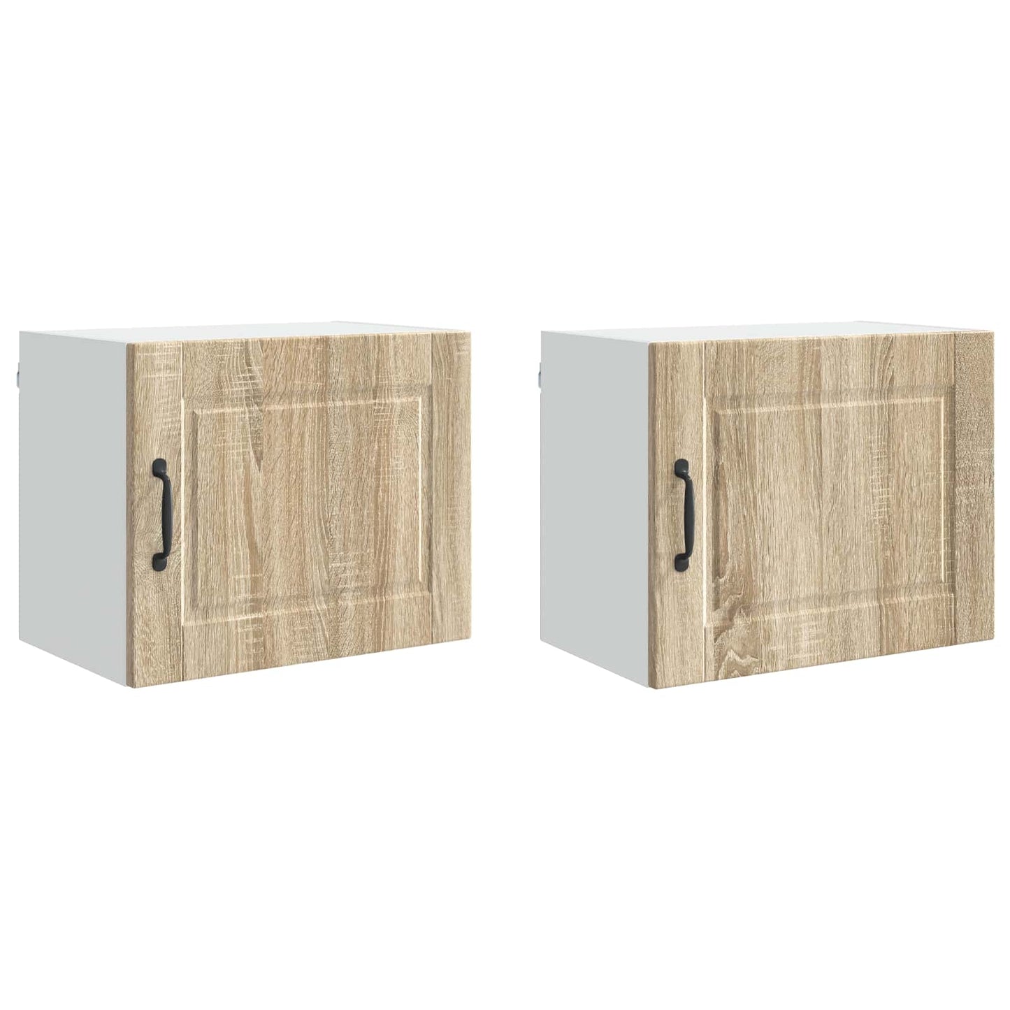 Armadietto a muro PORTO 2 pz Rovere Sonoma Legno ingegnerizzato