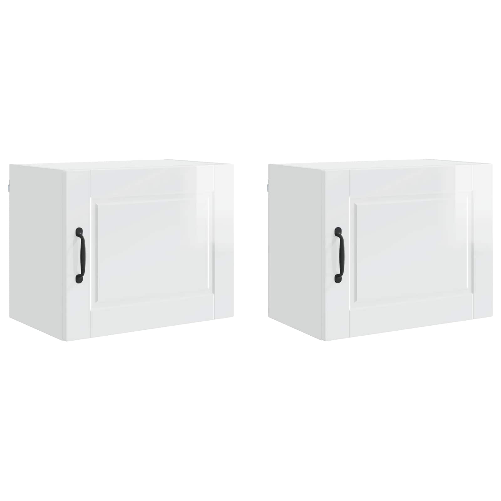 Armadietto a muro PORTO 2 pcs Bianco Lucido 50 x 31 x 40 cm | homemem39