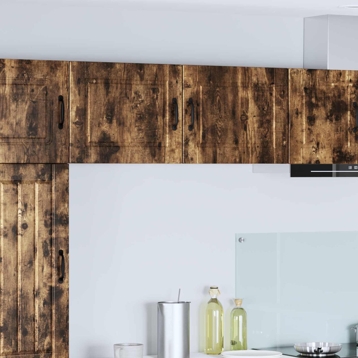 Armadietto a muro PORTO 2 pcs Rovere fumé 50 x 31 x 40 cm | homemem39