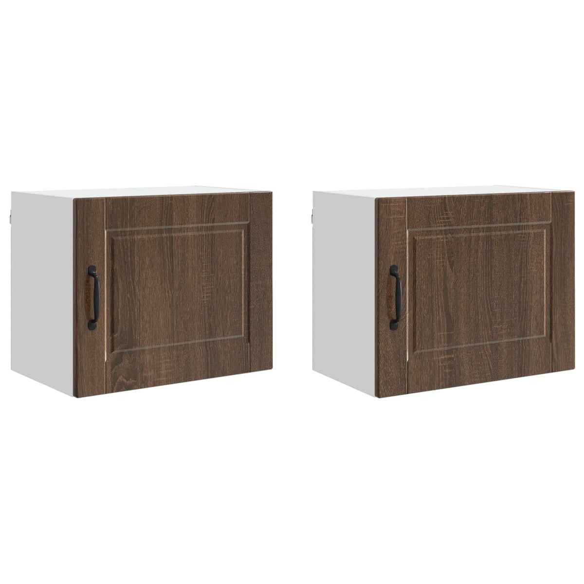 Armadietto a muro PORTO 2 pz Rovere Marrone - homemem39