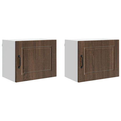 Armadietto a muro PORTO 2 pz Rovere Marrone - homemem39