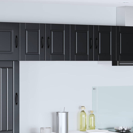 Armadietto a muro PORTO Nero 60 x 31 x 40 cm Legno multistrato | homemem39