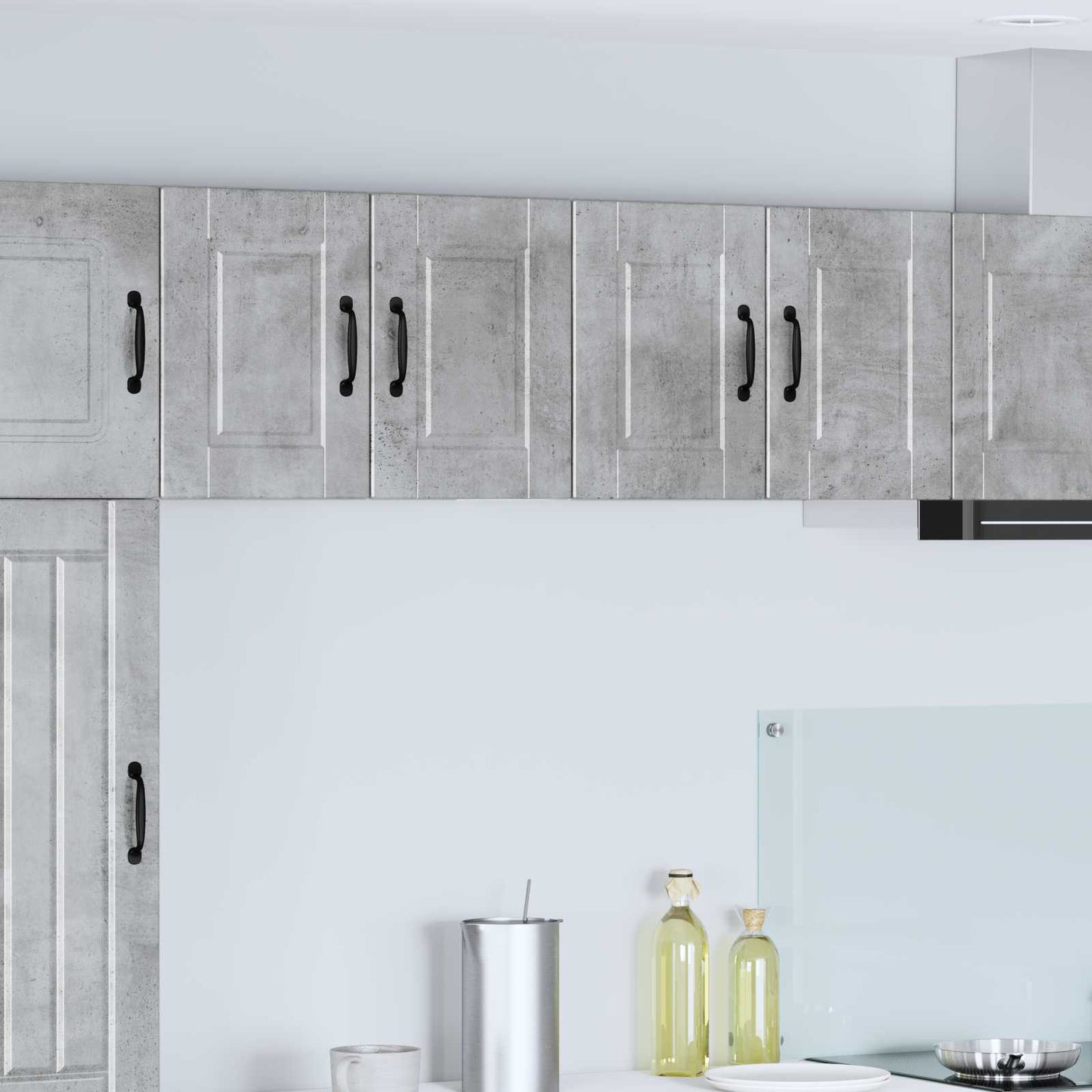 Armadietto a muro PORTO 2 pcs Grigio cemento 60 x 31 x 40 cm | homemem39
