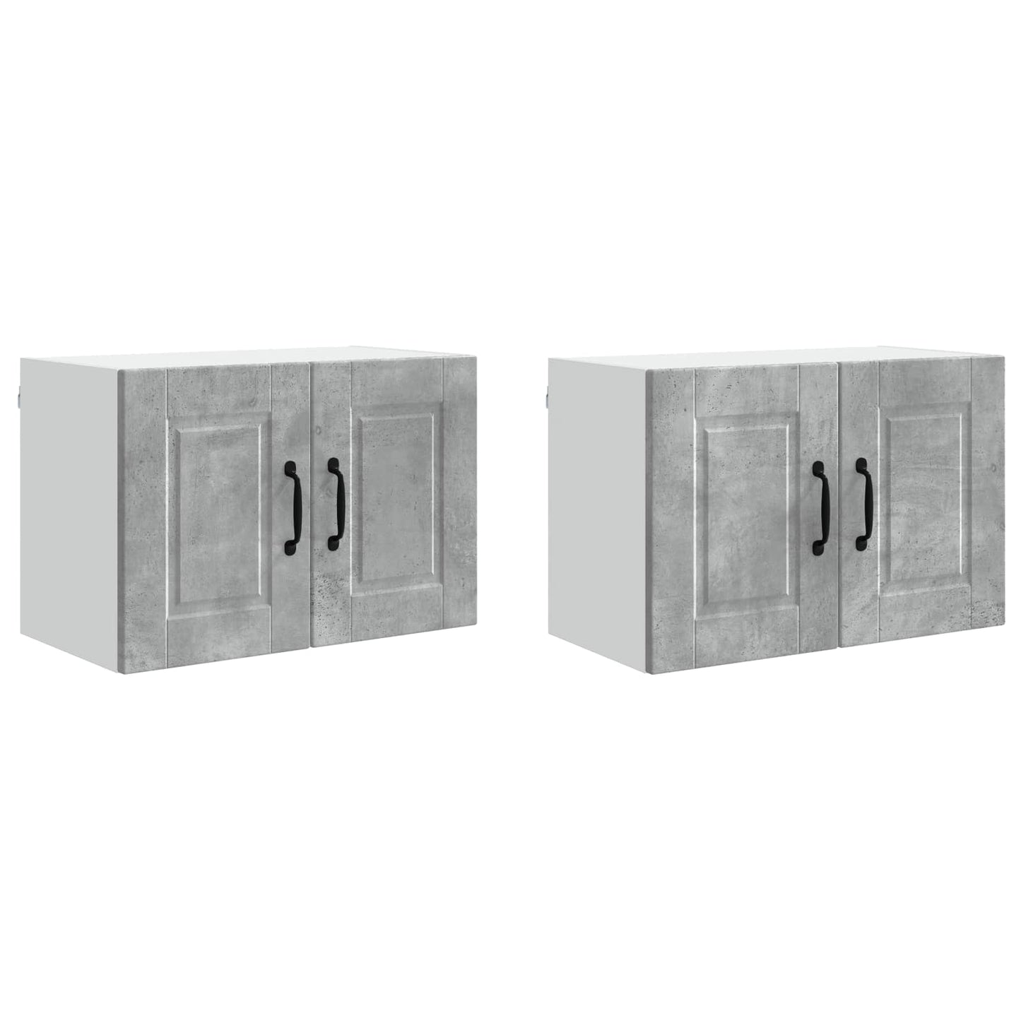 Armadietto a muro PORTO 2 pcs Grigio cemento 60 x 31 x 40 cm | homemem39