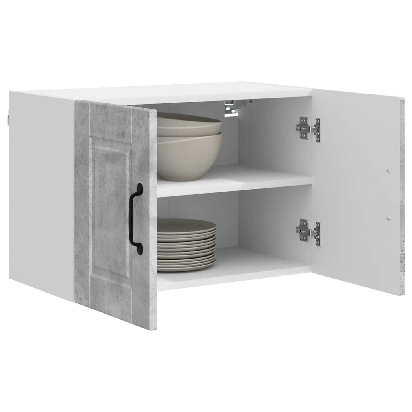 Armadietto a muro PORTO 2 pcs Grigio cemento 60 x 31 x 40 cm | homemem39