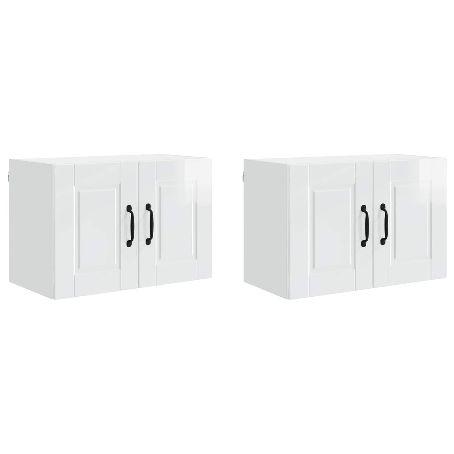 Armadietto a muro PORTO 2 pcs Bianco Lucido 60 x 31 x 40 cm | homemem39